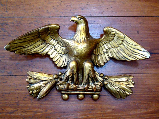 A fine vintage chalk ware American Eagle